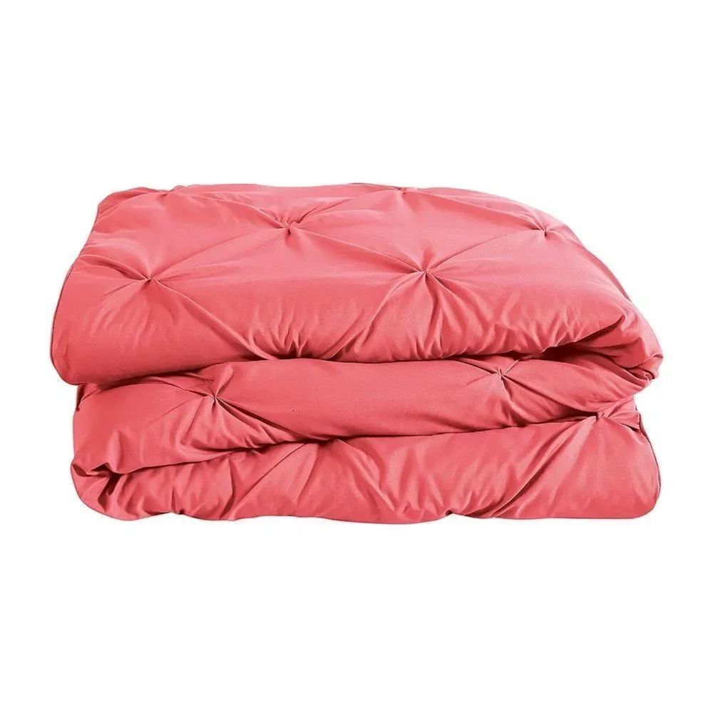 VCNY Home‎ Carmen 3 Pieces Ruched Queen Duvet Cover Set